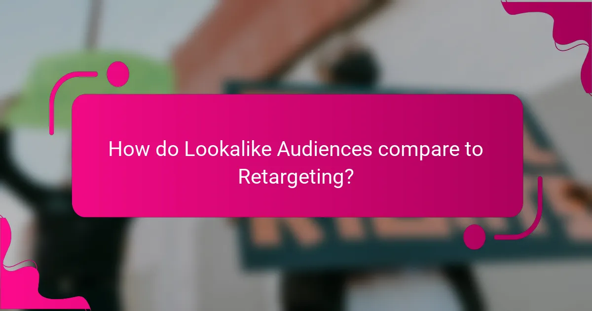 How do Lookalike Audiences compare to Retargeting?