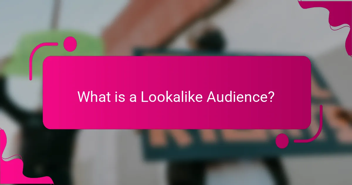 What is a Lookalike Audience?